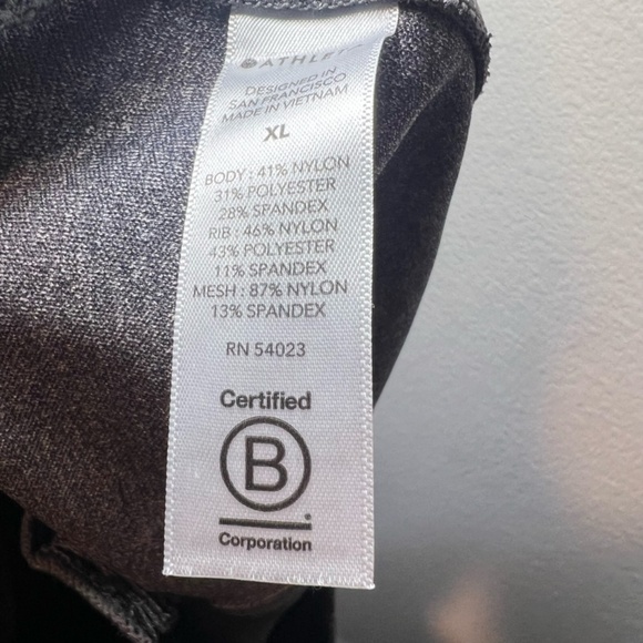 Athleta Womens Venice High Rise Jogger Pants Gray Heather Athletic Zip Pocket XL - Picture 14 of 14